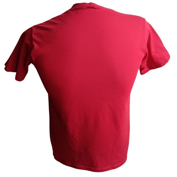 Men's Small Vintage T-shirt Single Stitch Mesh Ringer "8" 1980's Nylon USA Indy - Picture 2 of 7